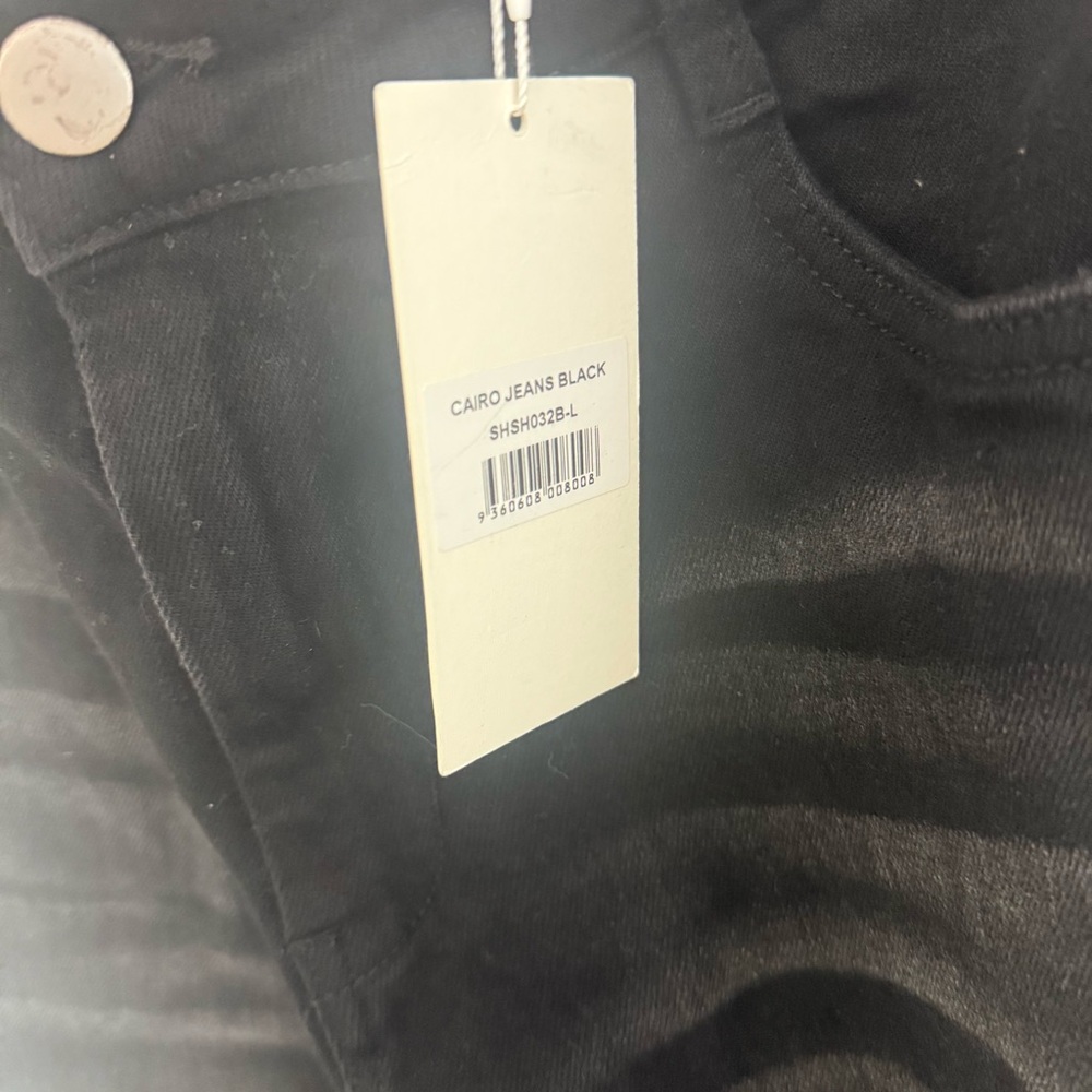 Sasha Therese Cairo Jean Cut Out in Black Large NWT Oversized Relaxed Baggy 90s - Picture 10 of 15